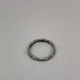 Designer Silpada 925 Sterling Silver Hammered Round Shape Band Ring alternative image