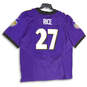 NWT Mens Purple Black Baltimore Ravens Ray Rice # 27 NFL Jersey Size 60 image number 2