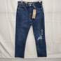 NWT Levi Strauss WM's Blue Denim Wedgie Straight Jeans Size 28 x 28 image number 1