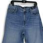 Hollister Womens Blue Denim 5-Pocket Design Medium Wash Straight Jeans 13R/31x31 image number 3