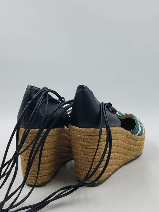 Authentic Chloé Green Lace-Up Espadrilles W 9 image number 4