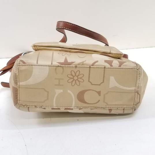 Coach Signature Canvas Crossbody Bag Beige Brown image number 8