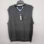 Grey Sleeveless V Neck Vest image number 1