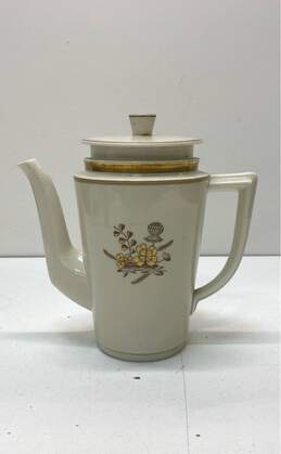 Royal Copenhagen Porcelain Coffee Pot and 2 Plates Fine China 3 pc Set alternative image