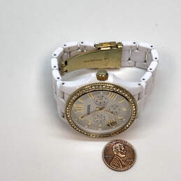 Designer Fossil Cecile AM-4493 White Stainless Steel Analog Wristwatch alternative image