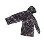 Mens Gray Camouflage Long Sleeve Hooded Windbreaker Jacket Size Small image number 3