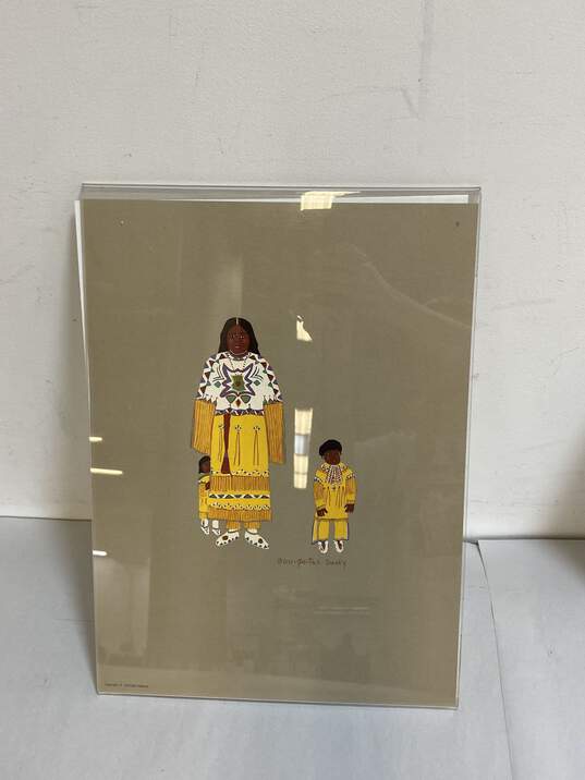 Lot of 4 Print of Native American by Bell Editions 1979 Traditional Framed image number 3