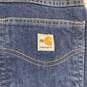 Men's Medium Wash Carhartt Straight Fit Jeans, Sz. 40x30 image number 3