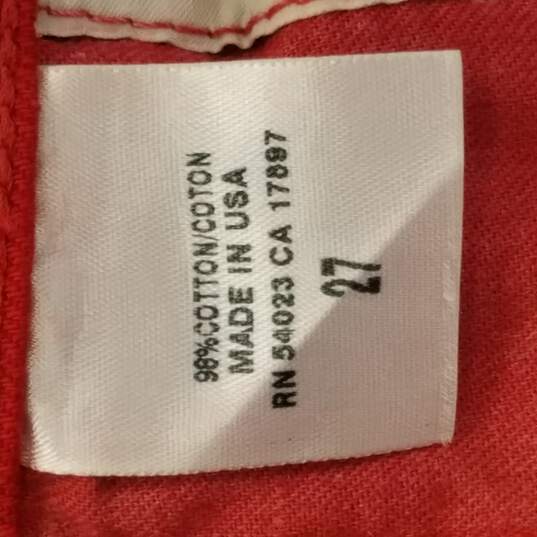 Adriano Goldschmied Women Red Pants Size 27 image number 7