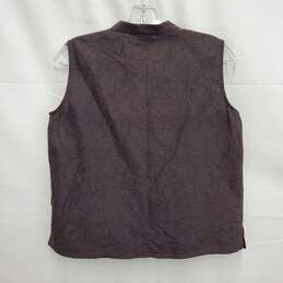 Eileen Fisher WM's 100% Silk Black Blouse Top Size Petite A alternative image