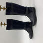 Womens Blue Leather Zip Knee High Boots Whistle Whey 26105045 Size 8.5 M image number 4