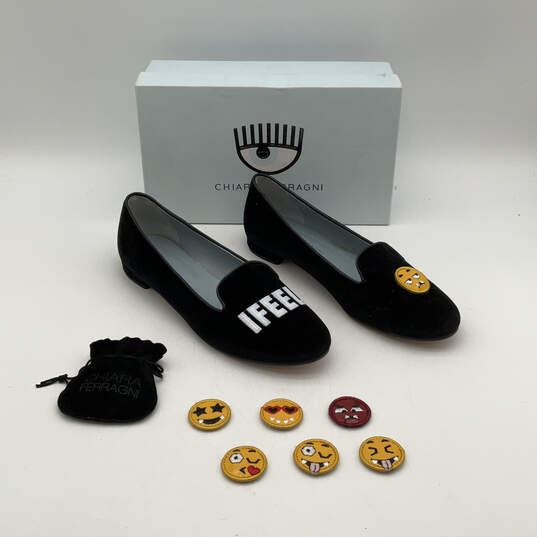 NIB Womens CF667 Black Low Top Block Heel Slip-On Loafer Shoes Size 41 EUR image number 3