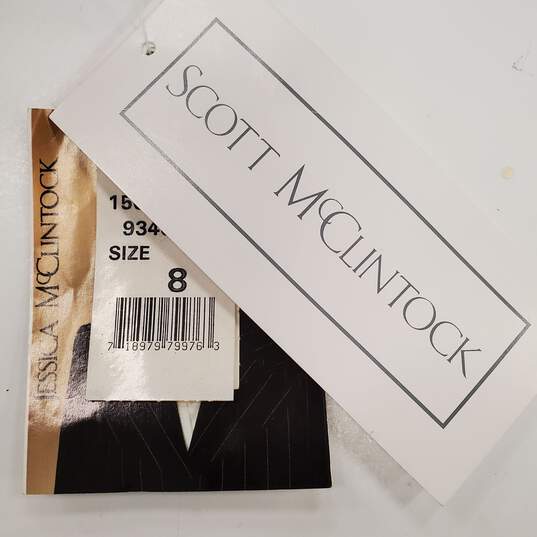 Scott McClintock Women Black Gown Sz 8 NWT image number 4
