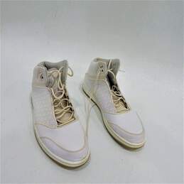 Air Jordans 1 Flight 5 Premium White Grey Men's Shoes Size 13
