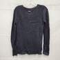 Ellus Tricot WM's 100% Acrylic Black Knit V-Neck Sweater Size S/P image number 2