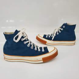 Converse Chuck Taylor 1970 Pop Toe Blue Canvas High Top Sneakers Size 7.5 alternative image