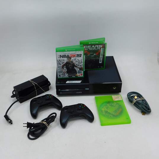 Microsoft Xbox One 500GB w/ 2 Controllers and 3 Games image number 1