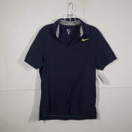 Mens Regular Fit Collared Short Sleeve Golf Polo Shirt Size Medium