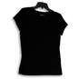 Womens Black Short Sleeve Round Neck Pullover T-Shirt Size Small image number 2
