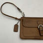 Womens Brown Bag Charm Detachable Strap Inner Pockets Wristlet Wallet image number 5
