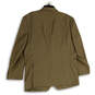 Mens Brown Notch Lapel Long Sleeve Flap Pocket Two Button Blazer Sz 40Wx46R image number 2