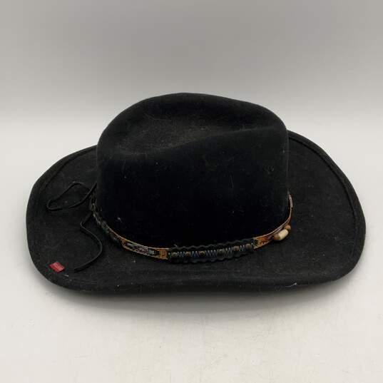 Lot Of 2 Bullhide Mens Black Wide Brim Western Cowboy Hats Size Large image number 6
