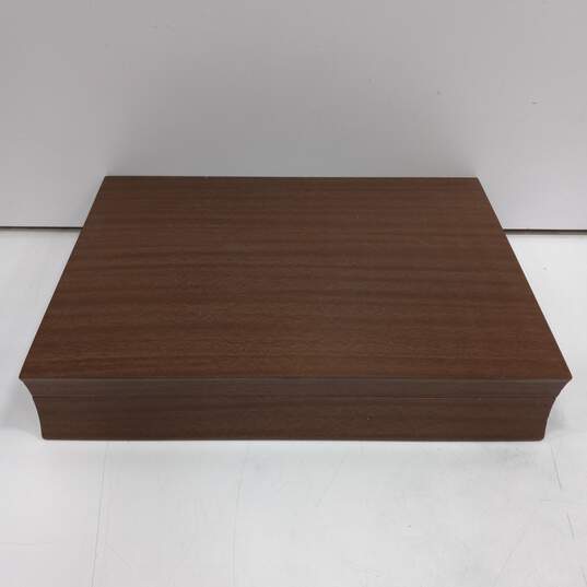 International Stainless Silverware in Wooden Chest image number 6