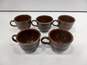 Set of 5 Fiesta Chocolate Brown Tea Cups image number 1