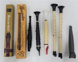 Vintage Plastic Woodwind Instruments (8); Tonette, Flutophone, Recorder, Etc.