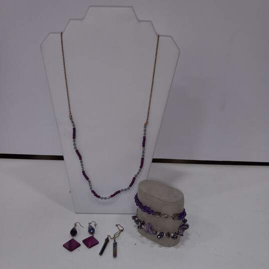 5 pc Dark Purple Jewelry Collection image number 1