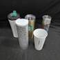 5PC Starbucks Assoted Coffee Tumbler Travel Cups image number 1