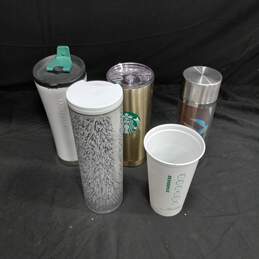 5PC Starbucks Assoted Coffee Tumbler Travel Cups