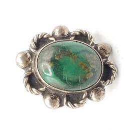 925 Silver Turquoise Ring Size 7