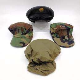 Vintage US Army Military Caps Hats Dress Cap Camo Hats