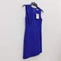 DVF Diane Von Furstenberg Purple Rayon Stretch Blend Mini Sheath Dress Size 0 NWT with COA image number 3