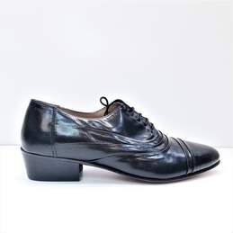 Giogio Brutini Mens Cortland Leather Cap Toe Oxford Dress Shoes 10.5 Navy Blue