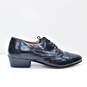 Giogio Brutini Mens Cortland Leather Cap Toe Oxford Dress Shoes 10.5 Navy Blue image number 1