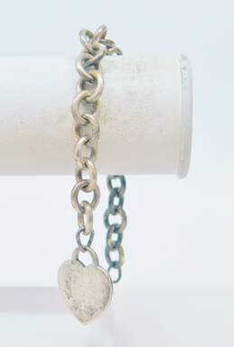 Tiffany & Co 925 Heart Charm Bracelet- For Repair 32.5g alternative image