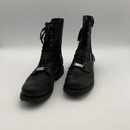 Mens Ranger 95264 Black Leather Lace Up Ankle Motorcycle Boots Size 11