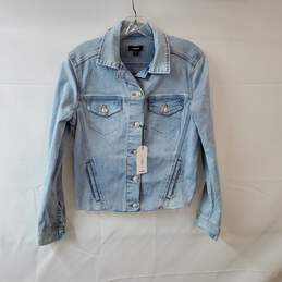Size Small Light Blue Front Button Up Jean Jacket - Tags Attached