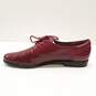 Trotters Lizzie Burgundy Woven Leather Lace Up Shoes Women's Size 9 N image number 2