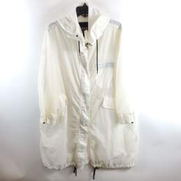 Weekend Max Mara Women White Rain Jacket Sz 7 alternative image