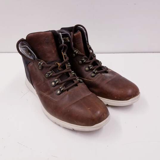 Timberland A1ILH Premium 6 Inch Brown Leather Gingerbread Boots Shoes Men's Size 10.5 M image number 3