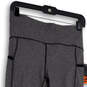NWT Womens Gray Black Regular Fit Elastic Waist Cropped Leggings Size M image number 3