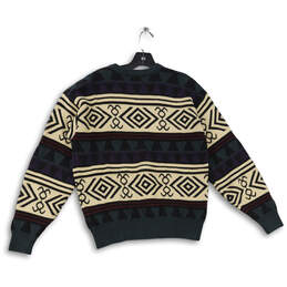 Mens Multicolor Geometric Crew Neck Pullover Sweater Size Medium alternative image