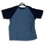 Mens Gray Raglan Short Sleeve Crew Neck Pullover T-Shirt Size XXL image number 1