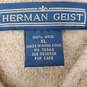Herman Geist WM's 100% Wool Beige Hook & Loop Sweater Jacket Size XL image number 3