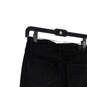 Womens Black Denim Dark Wash Pockets  Ripped Knee Skinny Leg Jeans Size 26 image number 4