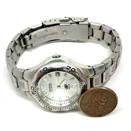 Designer Fossil Blue AM3573 Silver-Tone Stainless Steel Analog Wristwatch alternative image