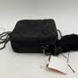 NWT Via Spiga Womens Black Bedazzled Zipper Inner Pocket Crossbody Bag Purse image number 5